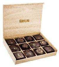 Dark Ivory Box -12 Assorted Chocolates