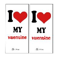 I Love My Valentine Dark Ivory chocolates