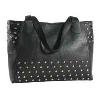 Ladies Studded Leather Handbag