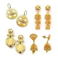 Gold Earring Set