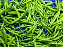 Fresh Green Chilies