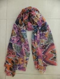 Polyester Multi Color Printed Stole