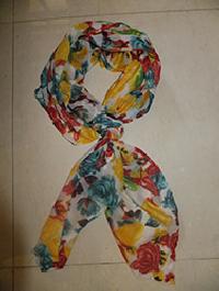 Polyester Multi Flower Printed Scarf