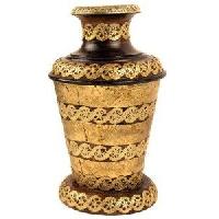 antique wooden vases