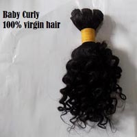 baby curly virgin weft