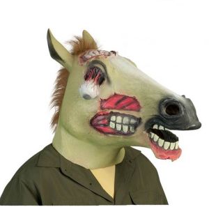 Latex Zombies Horse Mask
