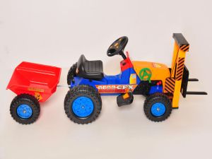 Electric Car Ride On Toy With Trailer