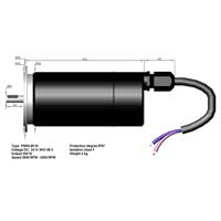 PMDC Brushed DC-motor 300 W