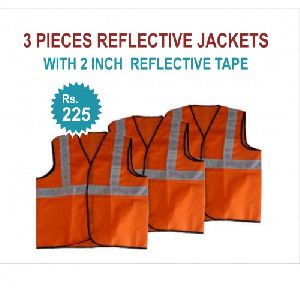 3 Pieces Reflective Jackets 2 Reflective Tape Jackets