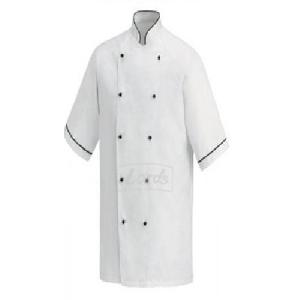 WHITE DOUBLE BREASTED CHEF COAT