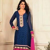Supper Georgette Long Semi Stitched Suits
