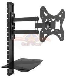GS 806-9 Swivel TV Bracket, Packaging Type : Stand Black / DVD glass