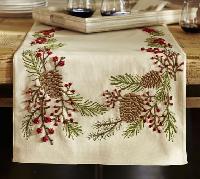 embroidered table runners