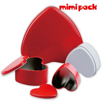 Heart Shape Metal Tin for candy, coffee