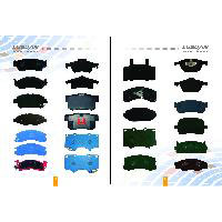 SEMI METALLIC Auto Red Cooper Brake Pad