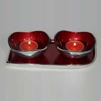T-light Bowl Set with Tray