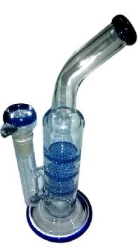 Glass Triple Honeycomb Water Pipe