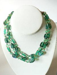 Glass bead necklace