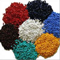 colored plastic granules