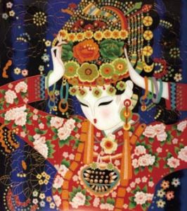 Handmade Cloisonne Filigree Painting Bride