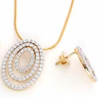 Diamond Pendant Set (CWDPS228)