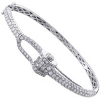 Diamond White Gold Bracelet (CWDWGB230)