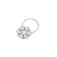 White Gold Diamond Nose Pin (CWWGNP0002)