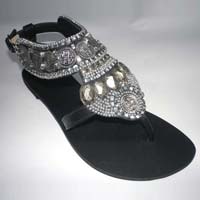 Handmade Embroidered Leather Sandal