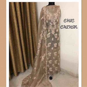 Chikankari Embroidered Fabrics