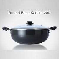 Hard Anodised Round Base Kadai