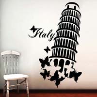 Leaning Tower Wall Decal