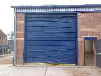 Plain Steel Shutters, Color : Blue for Security Privacy