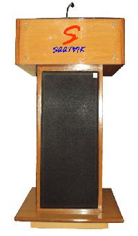 wooden podium