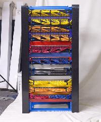 wall mount networking rack