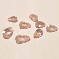 Rose Quartz Pear Shaped Gemstones