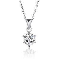 silver diamond necklace