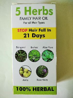 5 Herbs Family Hair Oil