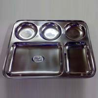 Five Division Round Bowls Trays