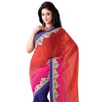 Blue Designer Saree