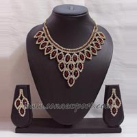 Stone & Crystal Necklace Set