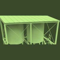Bamboo Water Tank Shelter