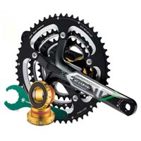 External Bb Axle Integrated Triple Chainring Crankset