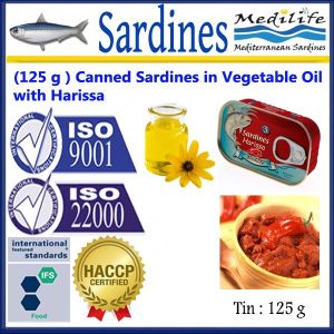 Mediterranean Canned Sardines With Chili Sauce