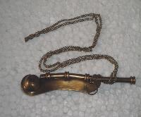 Whistle Brass Key Ring