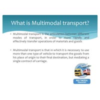 Multimodal Transport Operations