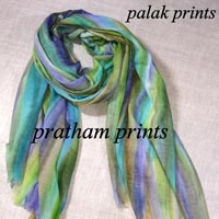 Cotton Gauze Hand Painted Stoles