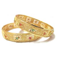 Gold Plated Bangles (BNGP2NTROS)