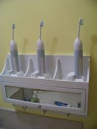 toothbrush shelves