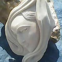 Marble Face Sculpture