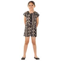 Ikat Romper - Girls Casual Dress